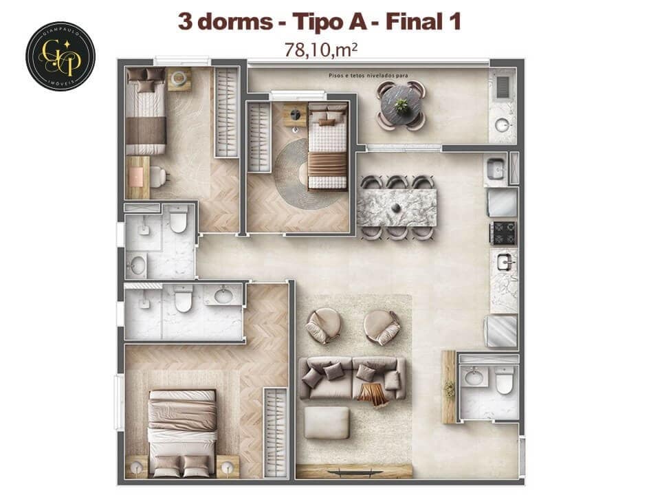 Apartamento 3 dormitórios na Vila Augusta: O Design Encontra a Sofisticação na Melhor Localização de Guarulhos